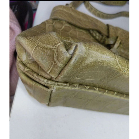 Brahmin Vintage Olive Green Crocodile Handbag rare ooak htf LAST CHANCE SALE - Picture 11 of 13